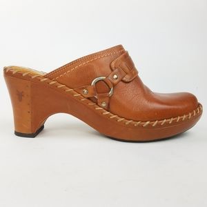 Frye Boots 70771F5006 Tan Charlotte Ring Mules
